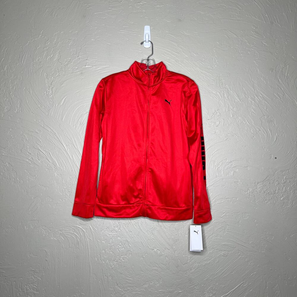 Puma Youth L (14-16) Red Full Zip Track Jacket NWT